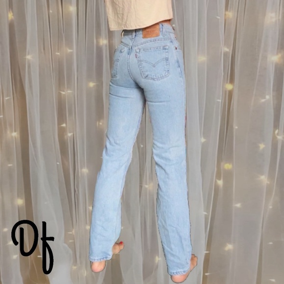 Levi's Denim - VTG 512 Straight Leg Levi’s Light Blue High-Waist Jeans Size 25 Waist